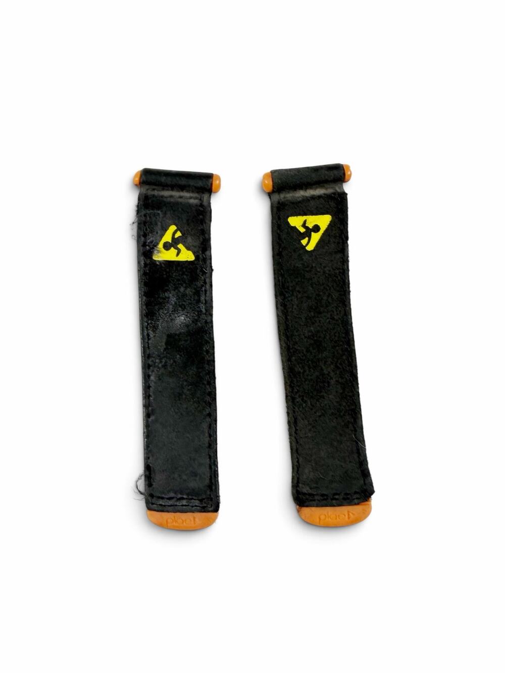 PLAE Shoe Tabs Black Yellow Orange Replacement Straps Small Size 5-7.5
